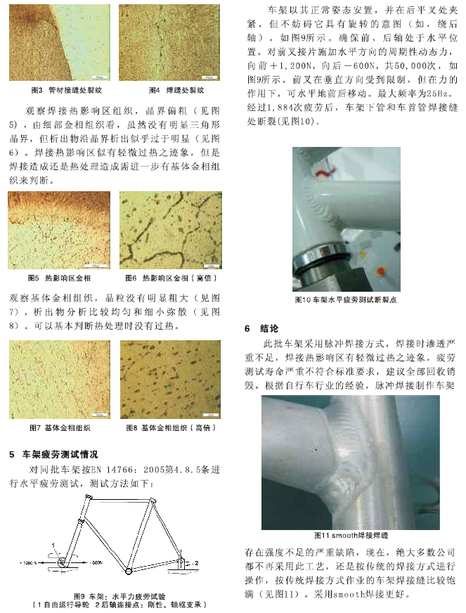 CPSC召回自行车缺陷原因分析——车架断裂