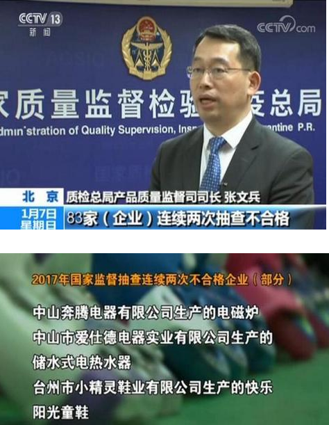 2017年产品质量国家监督报告:抽查合格率为91.5% 2017年产品质量国家监督报告:抽查合格率为91.5%