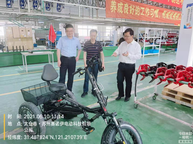 市工信局调研指导电动自行车生产企业